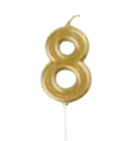 Unique Mini Gold Pick Candle #8