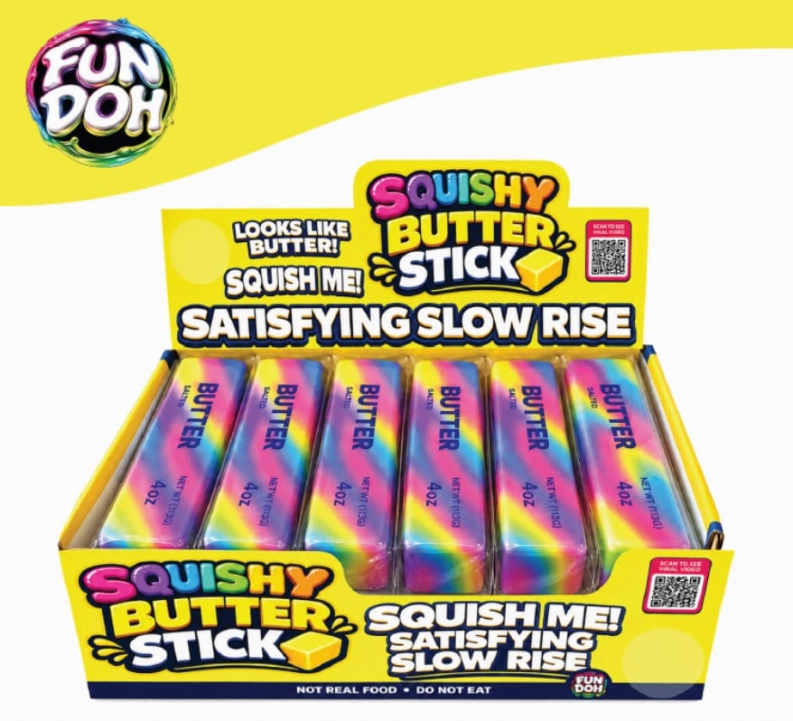 Fun Doh Rainbow Butter Slow Rise Squishy Toy 1pc