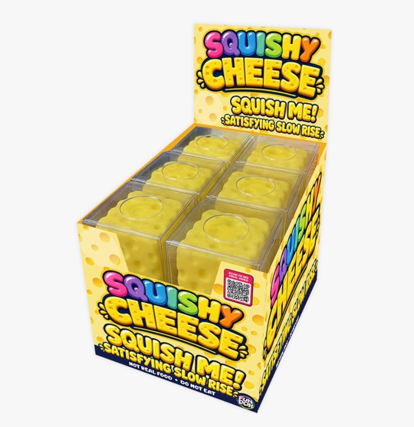 Fun Doh Fun Doh Slow-Rise Cheese Sensory Squishy Toy 1pc
