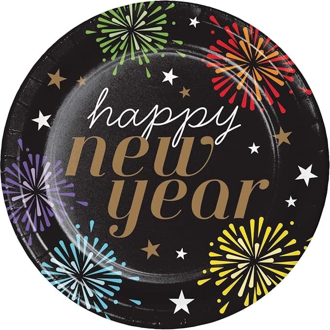 Creative Converting New Years Radiance 9" Paper Plates 8ct