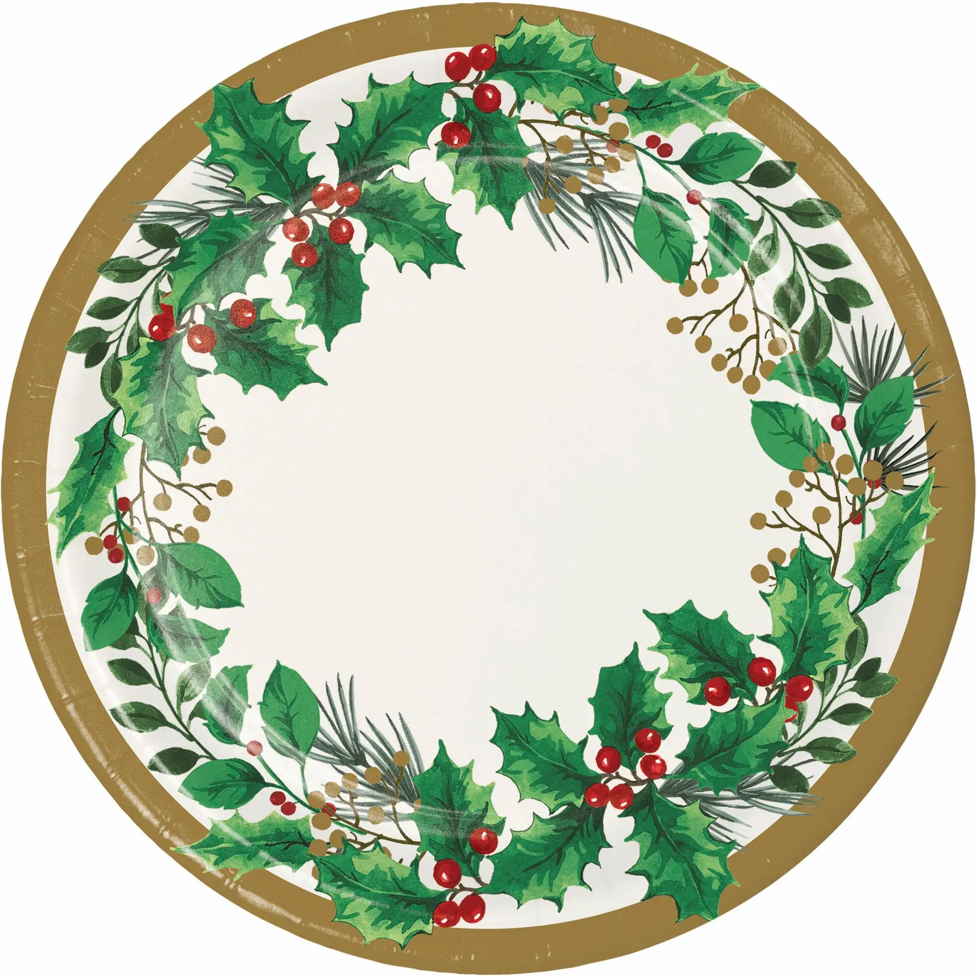 Creative Converting Holly Haven 7" Paper Plate 8ct