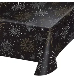 Creative Converting New Years Plastic Table Cover 54" X 108"