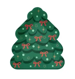 Creative Converting Christmas Tree Shaped Paper Plate 8ct