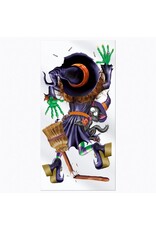 Beistle Crashing Witch Door Cover