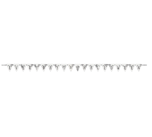 Nightmare Before Christmas Glitter Pennant Banner