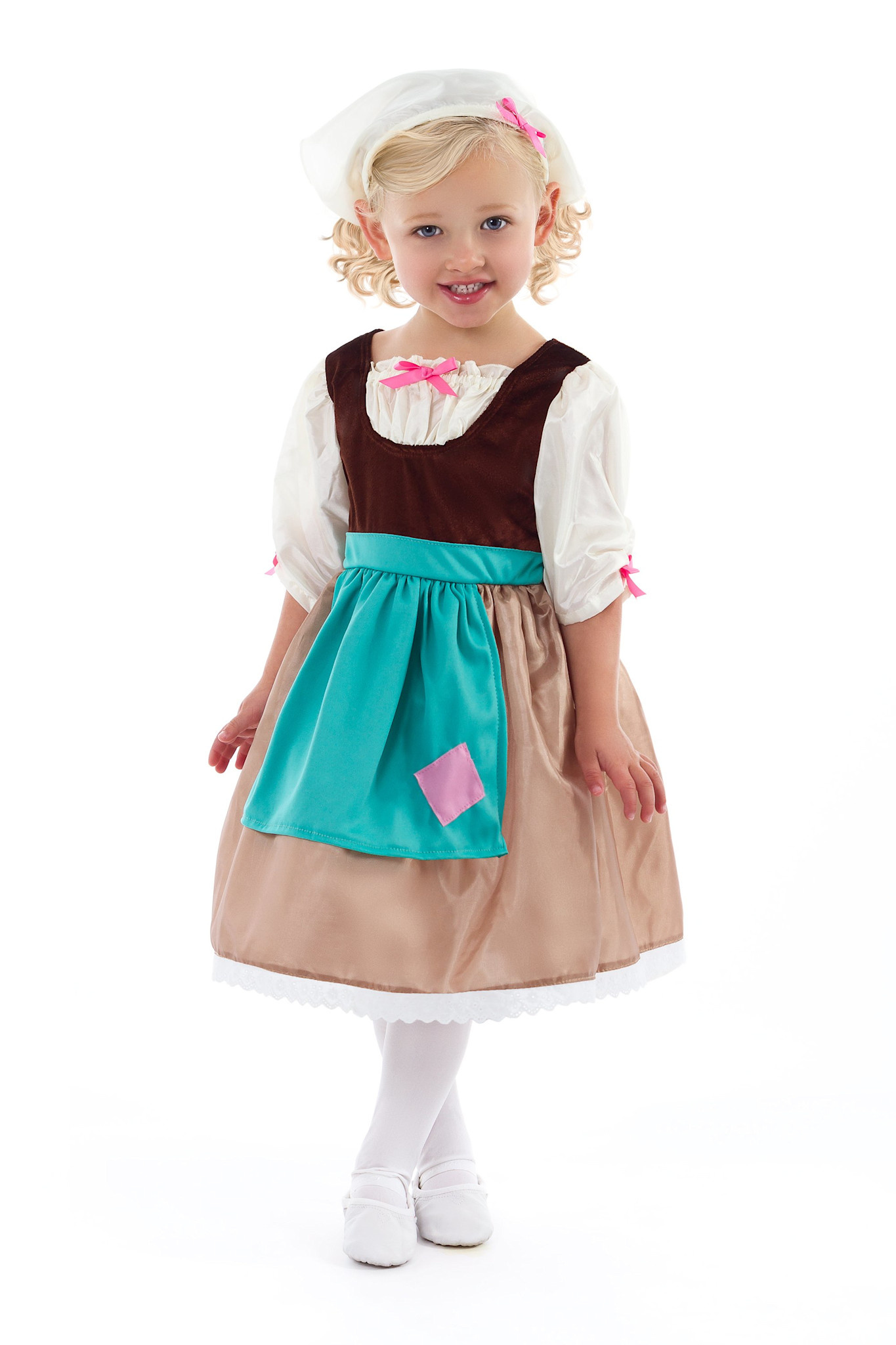 Little Adventures Cinderella Day Dress with Scarf - Medium