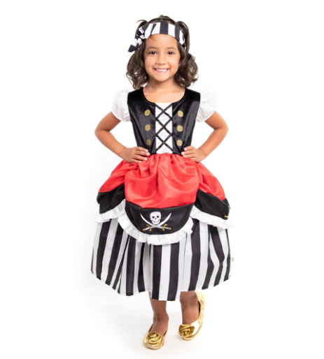 Little Adventures Pirate Dress w/ Headband - Large