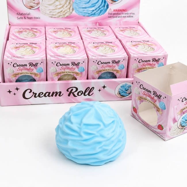 Modek Sports Cream Roll Vaseline Squishy Toy - Assorted Colors 1pc
