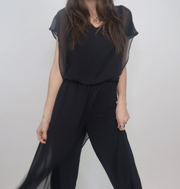 last tango jumpsuit with chiffon overlay
