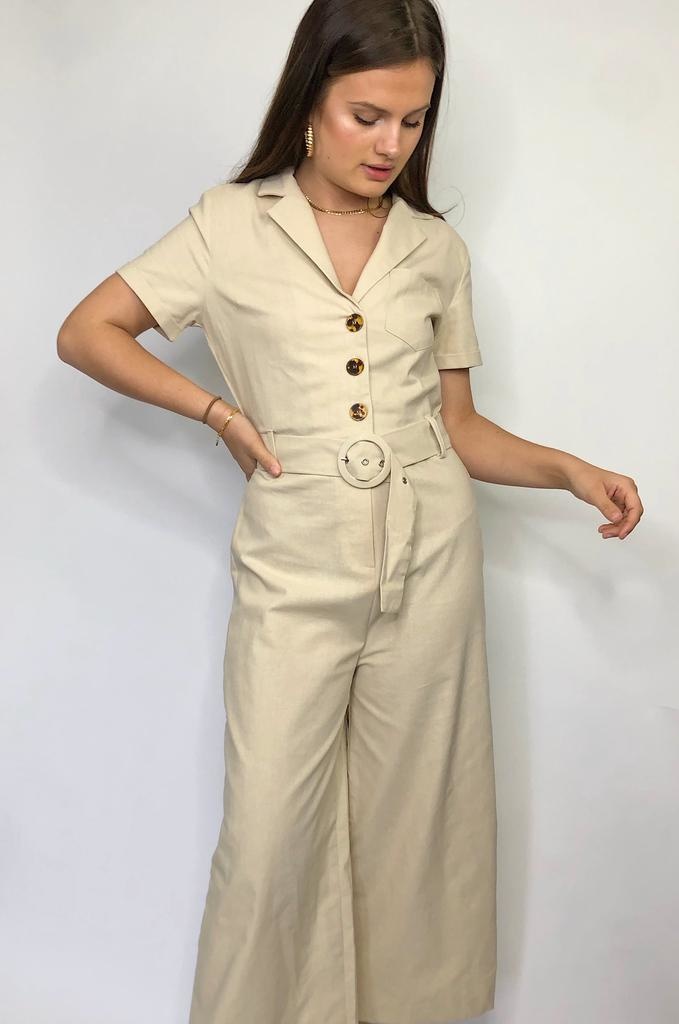 hem and thread jumpsuit