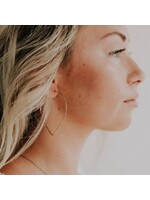 Favor Jewelry Petal Hoop Earrings