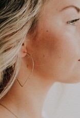 Favor Jewelry Petal Hoop Earrings