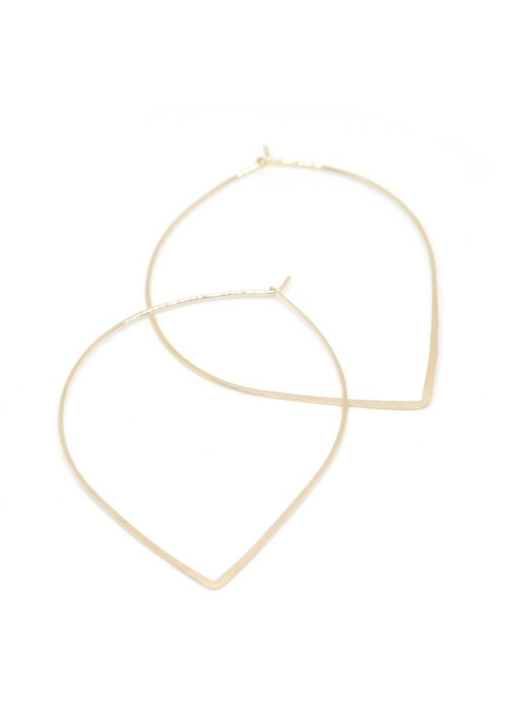 Favor Jewelry Petal Hoop Earrings