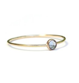 Favor Jewelry Blue Zircon Spike Ring