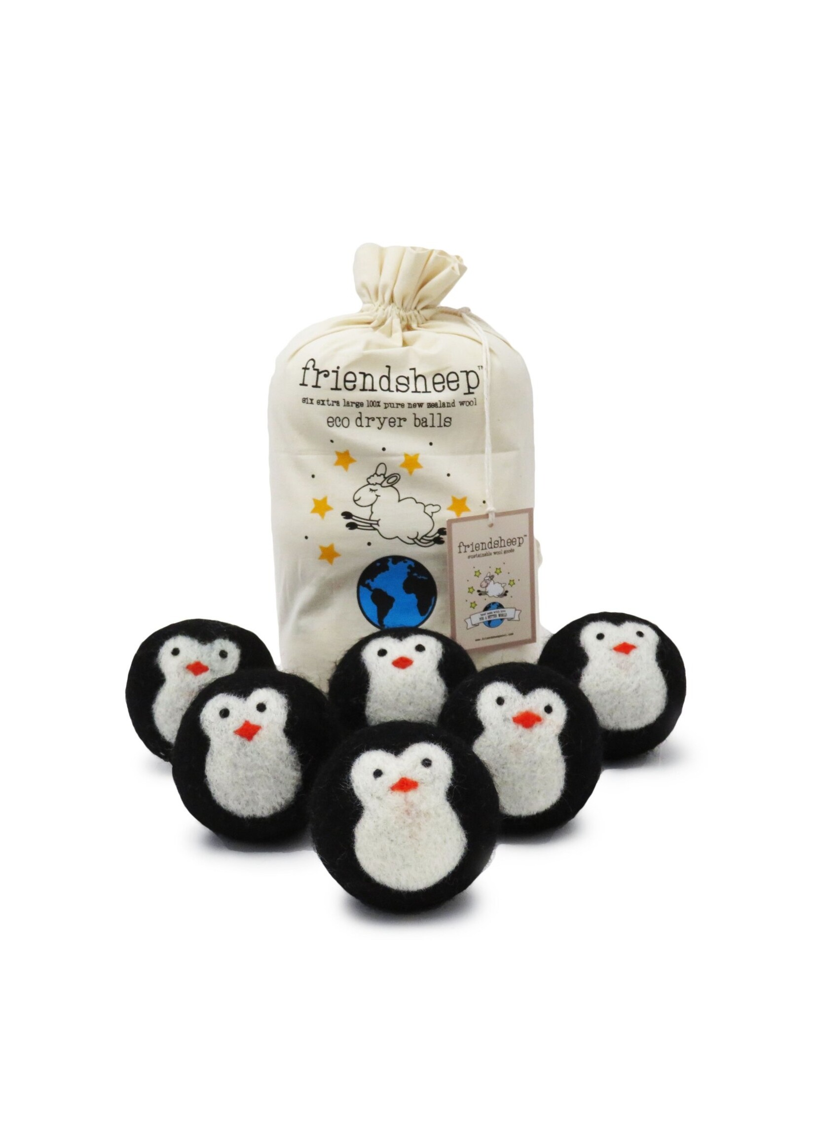 Friendsheep Wool Natural Fabric Softener Wool Dryer Balls - 8 Options!