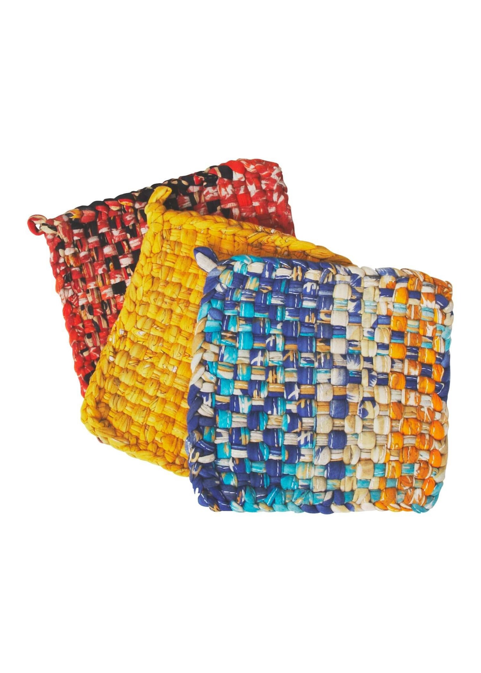 Village Sari Hot Mats/Potholders Set of 3