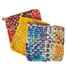 Village Sari Hot Mats/Potholders Set of 3