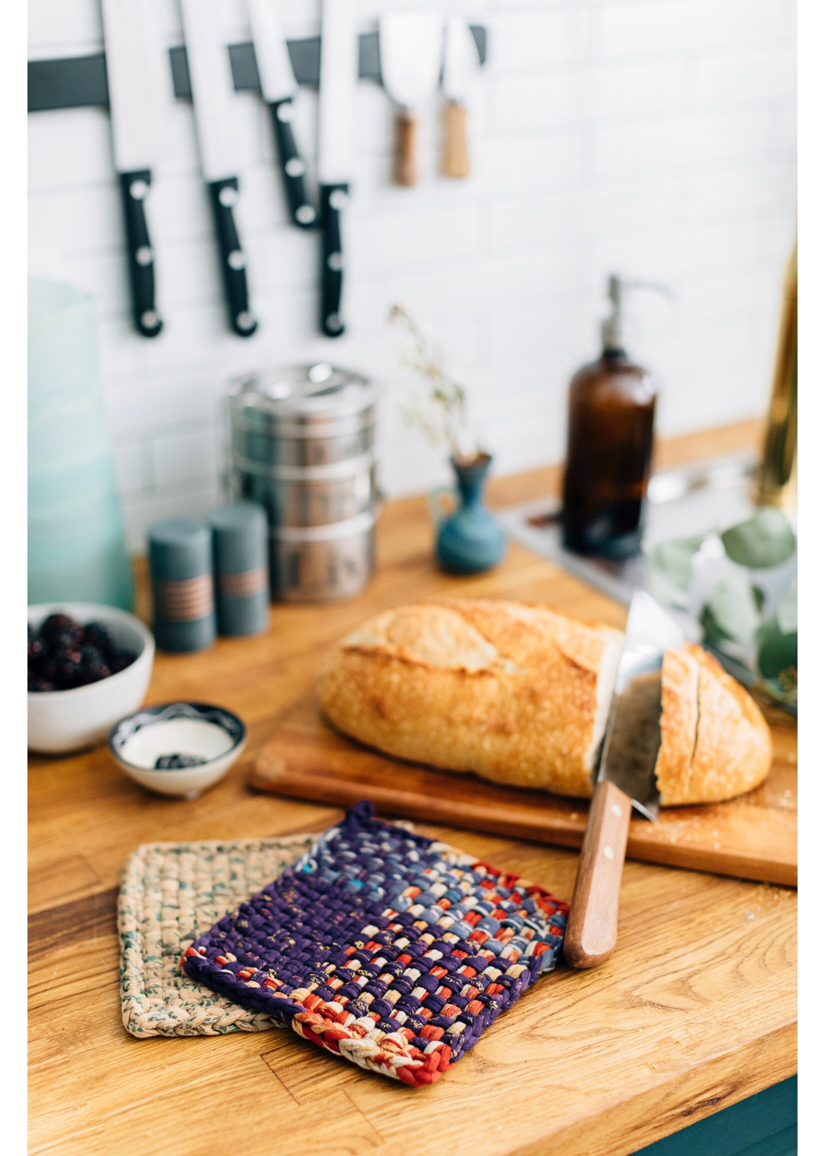 Village Sari Hot Mats/Potholders Set of 3