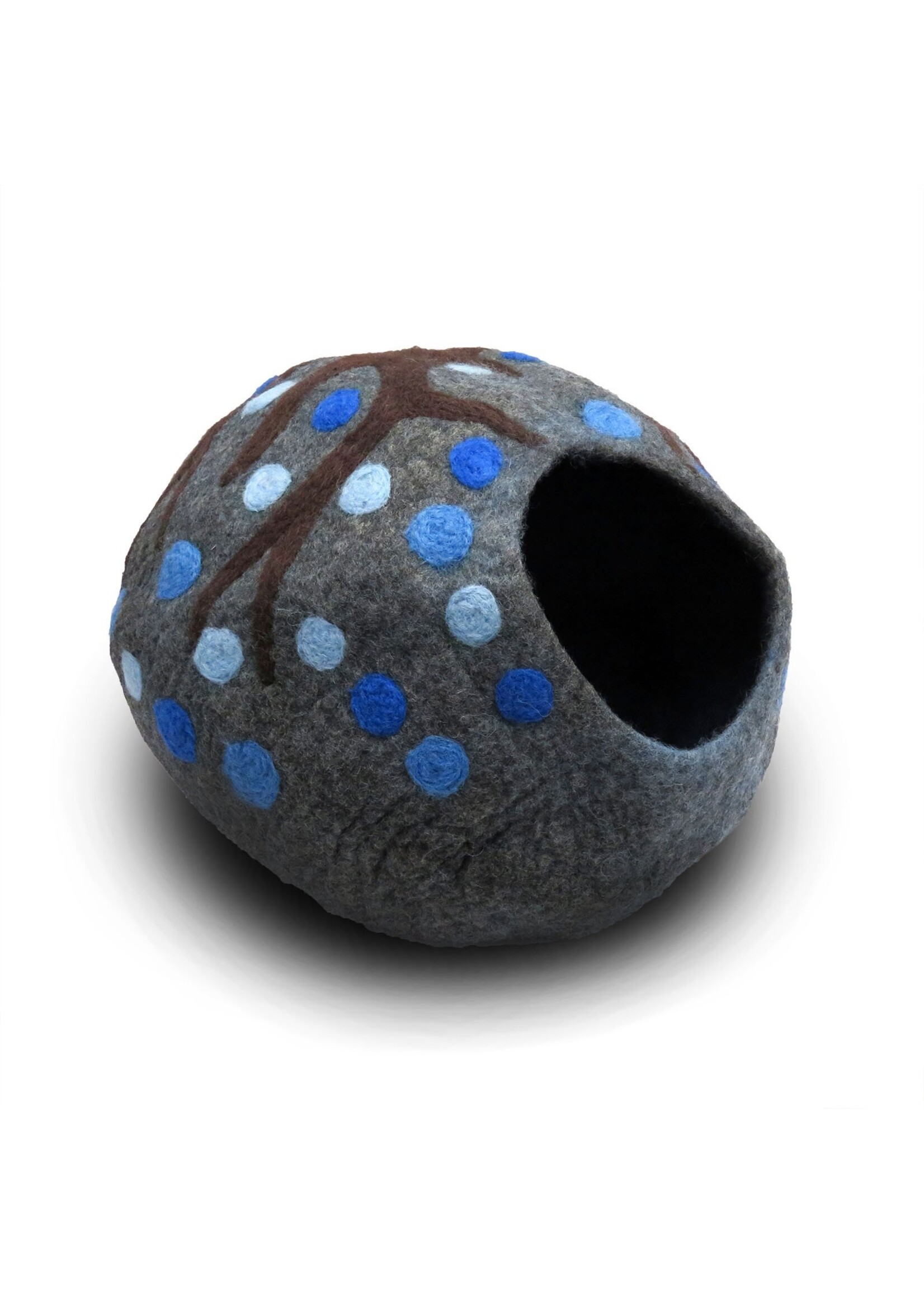 Friendsheep Wool Eco Wool Kitty Cave - Tree Motif