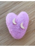 Little Moon Stud Earrings Gold