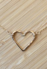 Small Heart Necklace- Gold