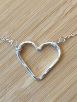 Small Heart Necklace- Silver