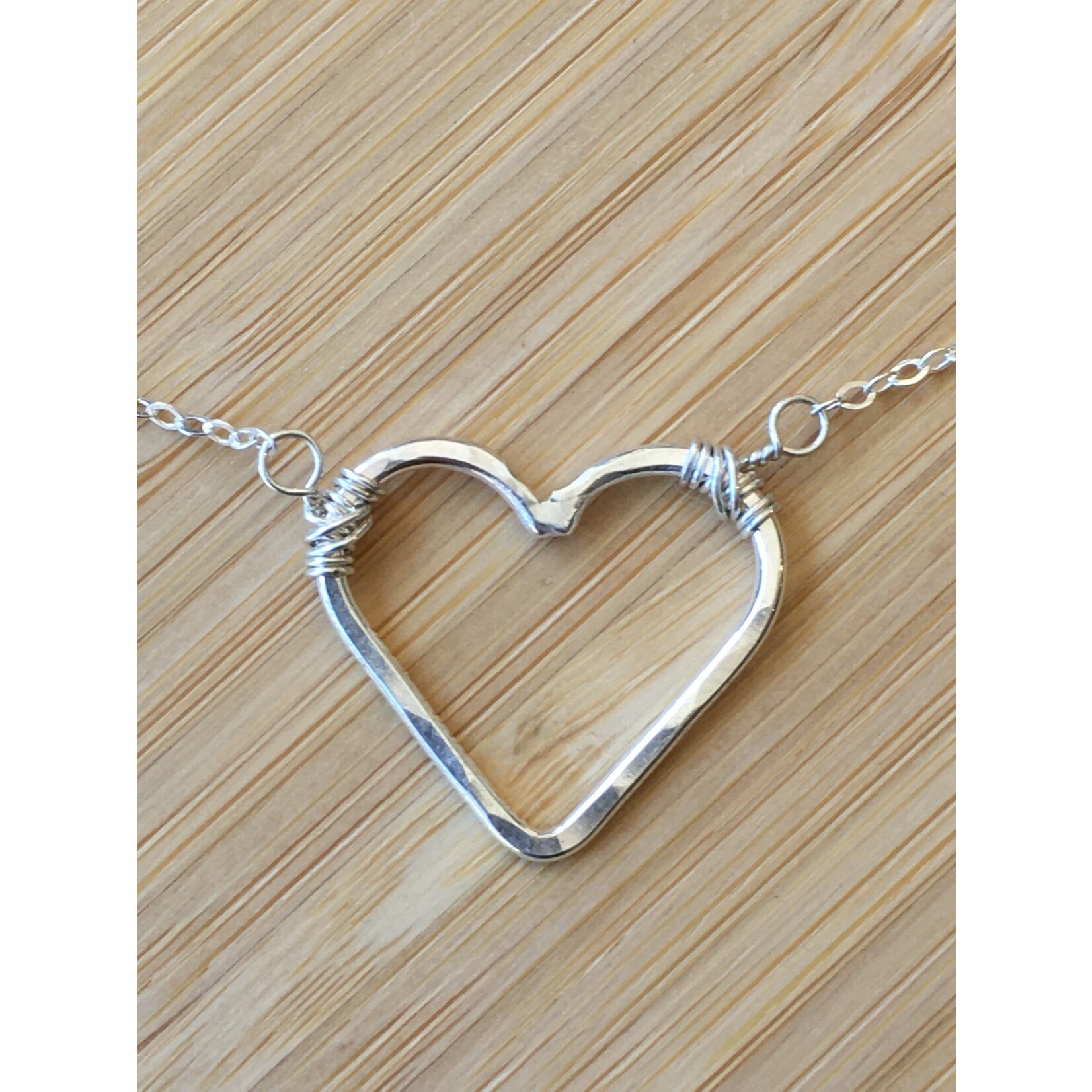 Small Heart Necklace- Silver