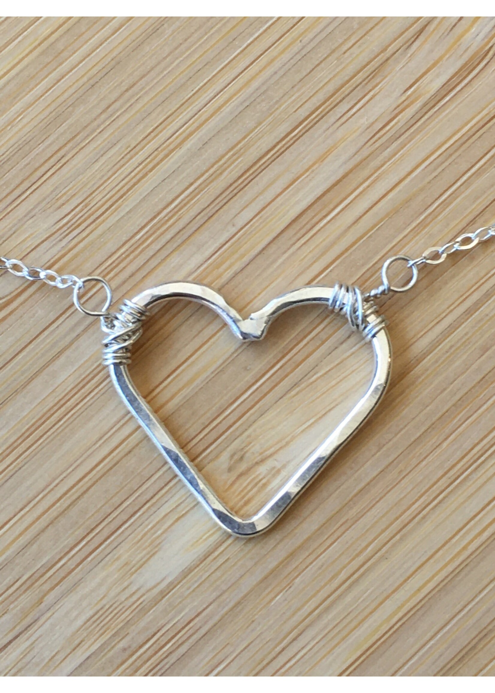 Small Heart Necklace- Silver
