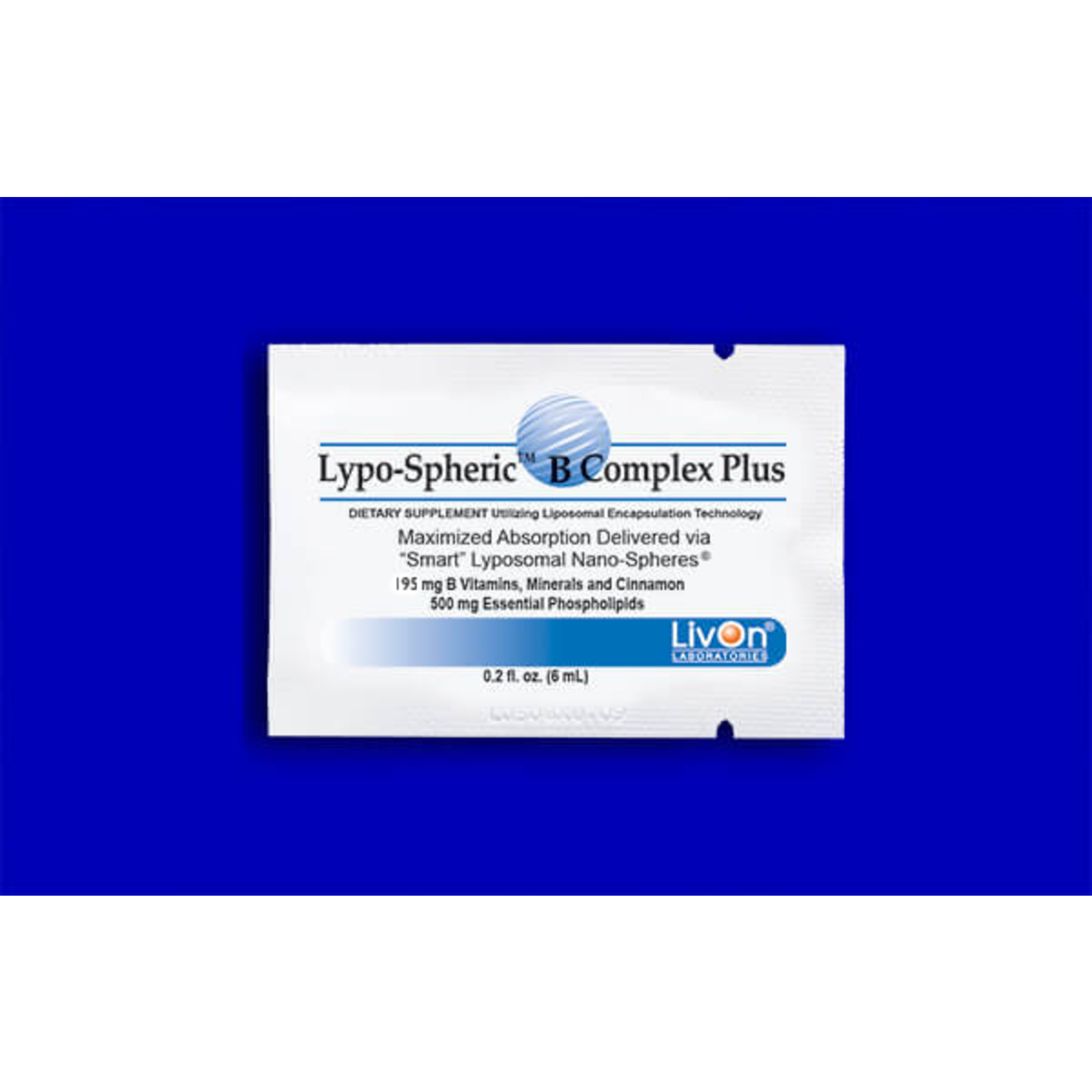 LivOn Labs Lypo-Spheric Vitamin B Complex Plus - Box of 30