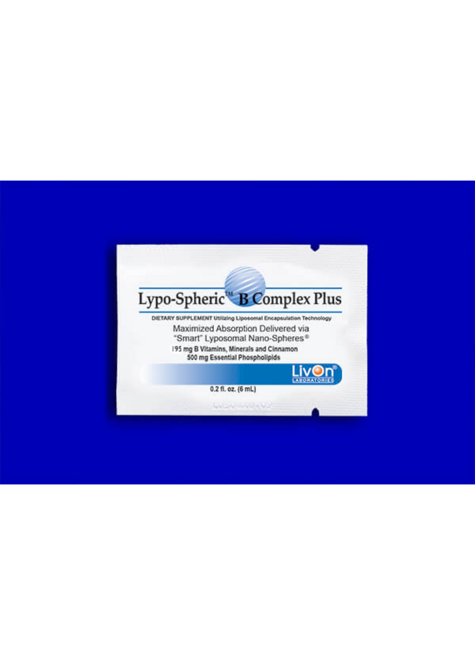 LivOn Labs Lypo-Spheric Vitamin B Complex Plus - Box of 30