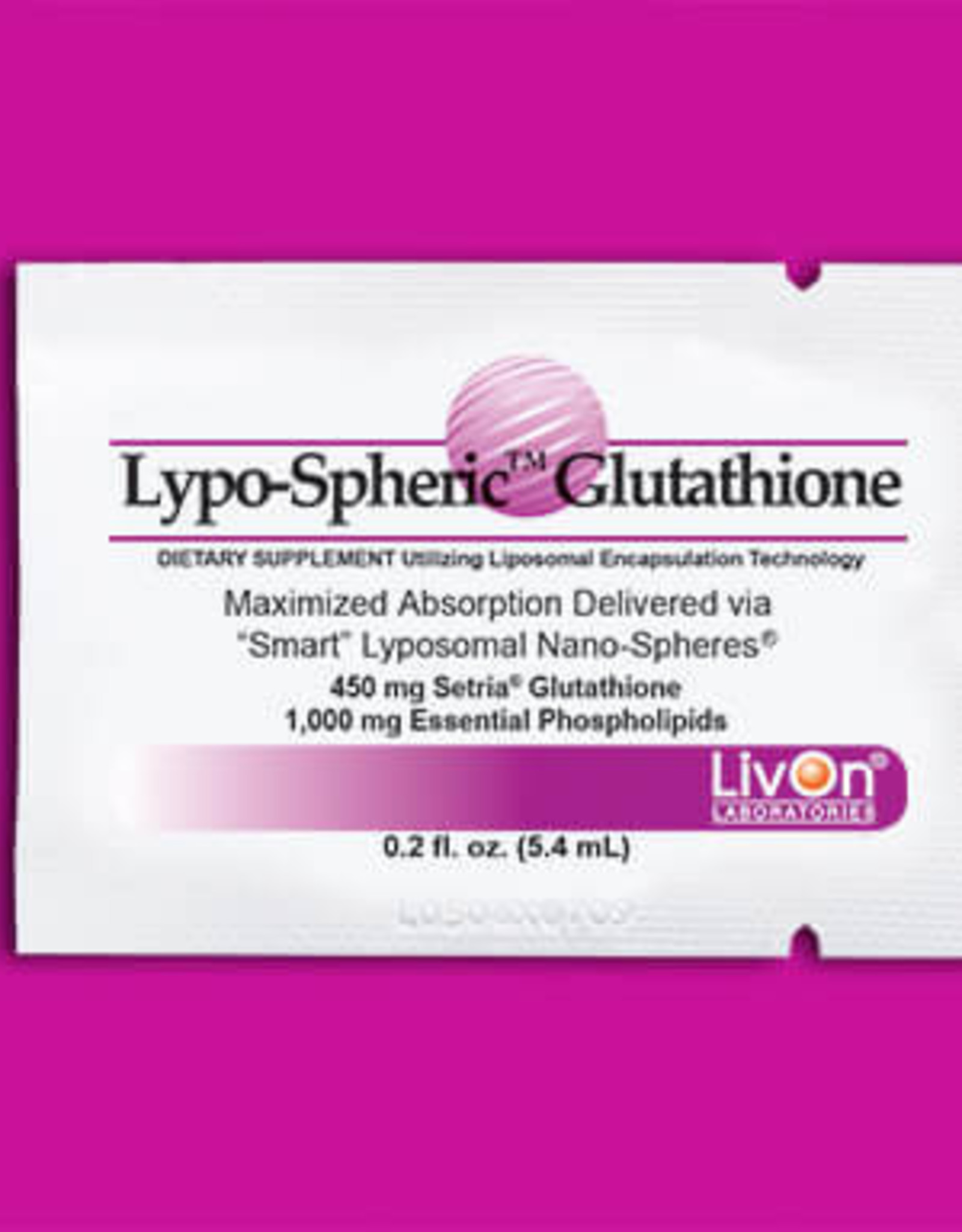 LivOn Labs Lypo-Spheric Glutathione - Box of 30