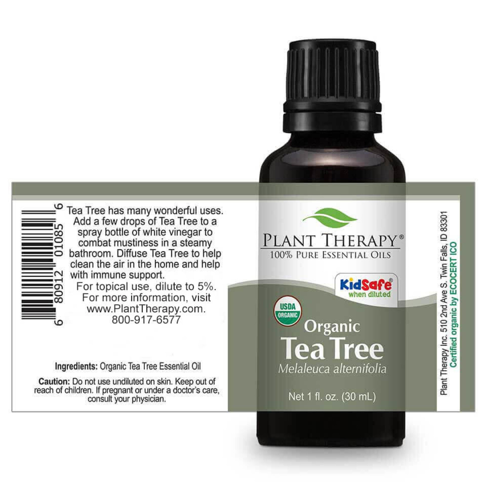 Plant Therapy Organic Tea Tree Essential Oil 30ml