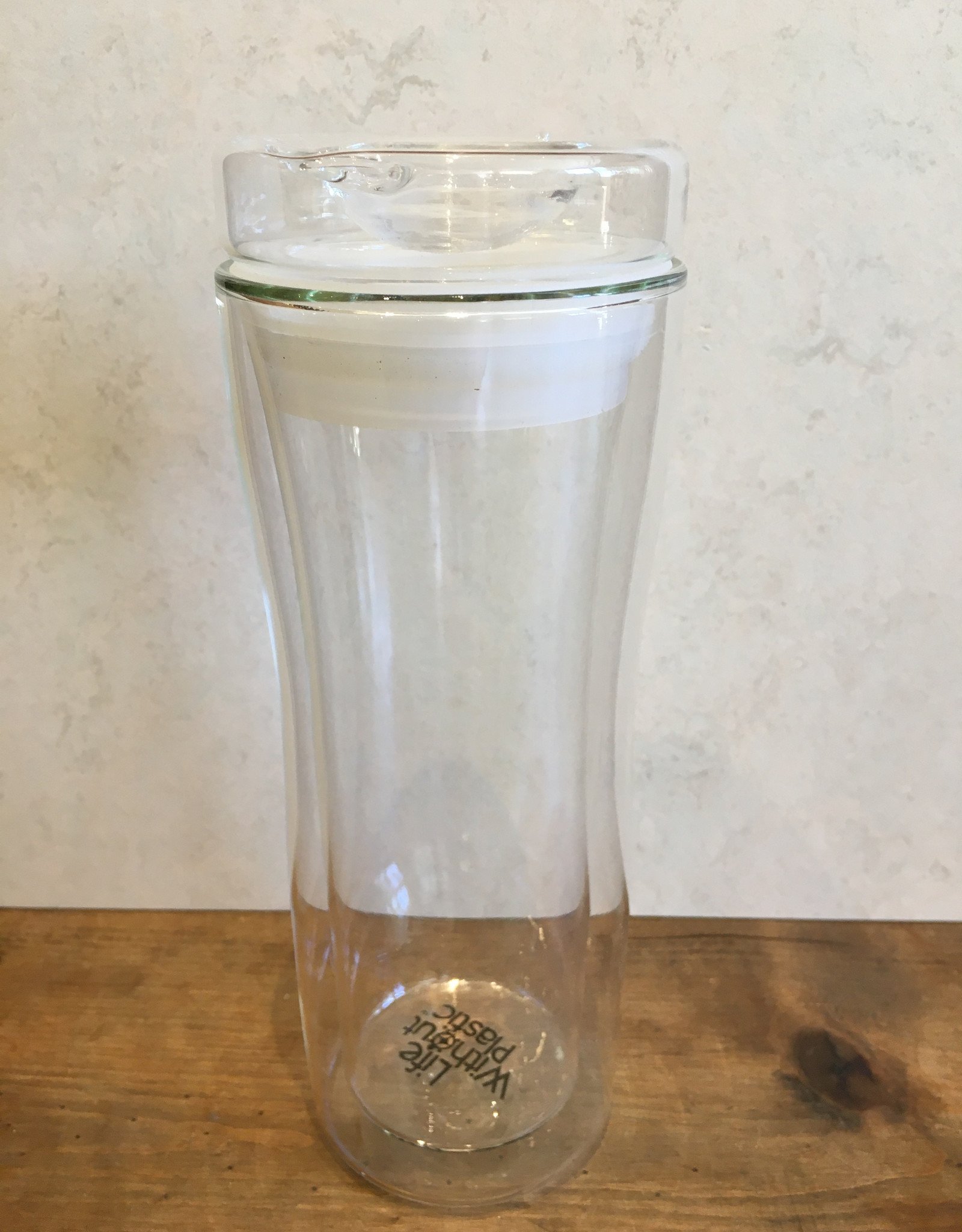 Double Walled Reusable Glass Travel Mug - Eco Carmel