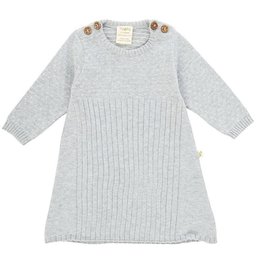 Tiny Twig Knit Jacquard Dress- Gray