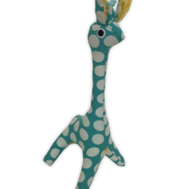 Scrappy Patchwork Giraffe Turquoise