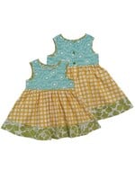 Scrappy Sun Dress- Yellow Dot