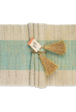 Vetiver Placemat Set of 6 - Turquoise