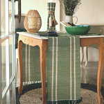 Vetiver Table Runner - Emerald