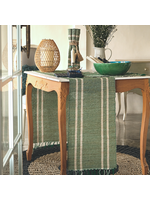 Vetiver Table Runner - Emerald