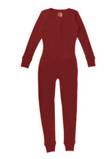 L'oved Baby Women's Thermal Onesie Crimson