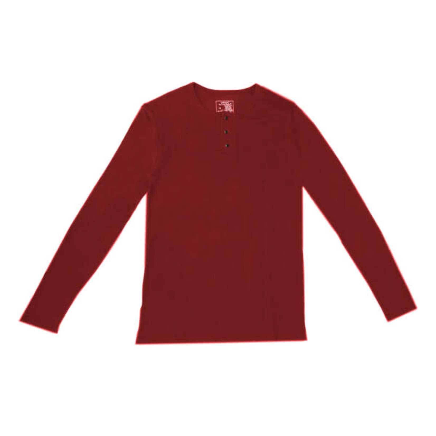 L'oved Baby Men's Thermal Pajama Set Crimson - Extra Small