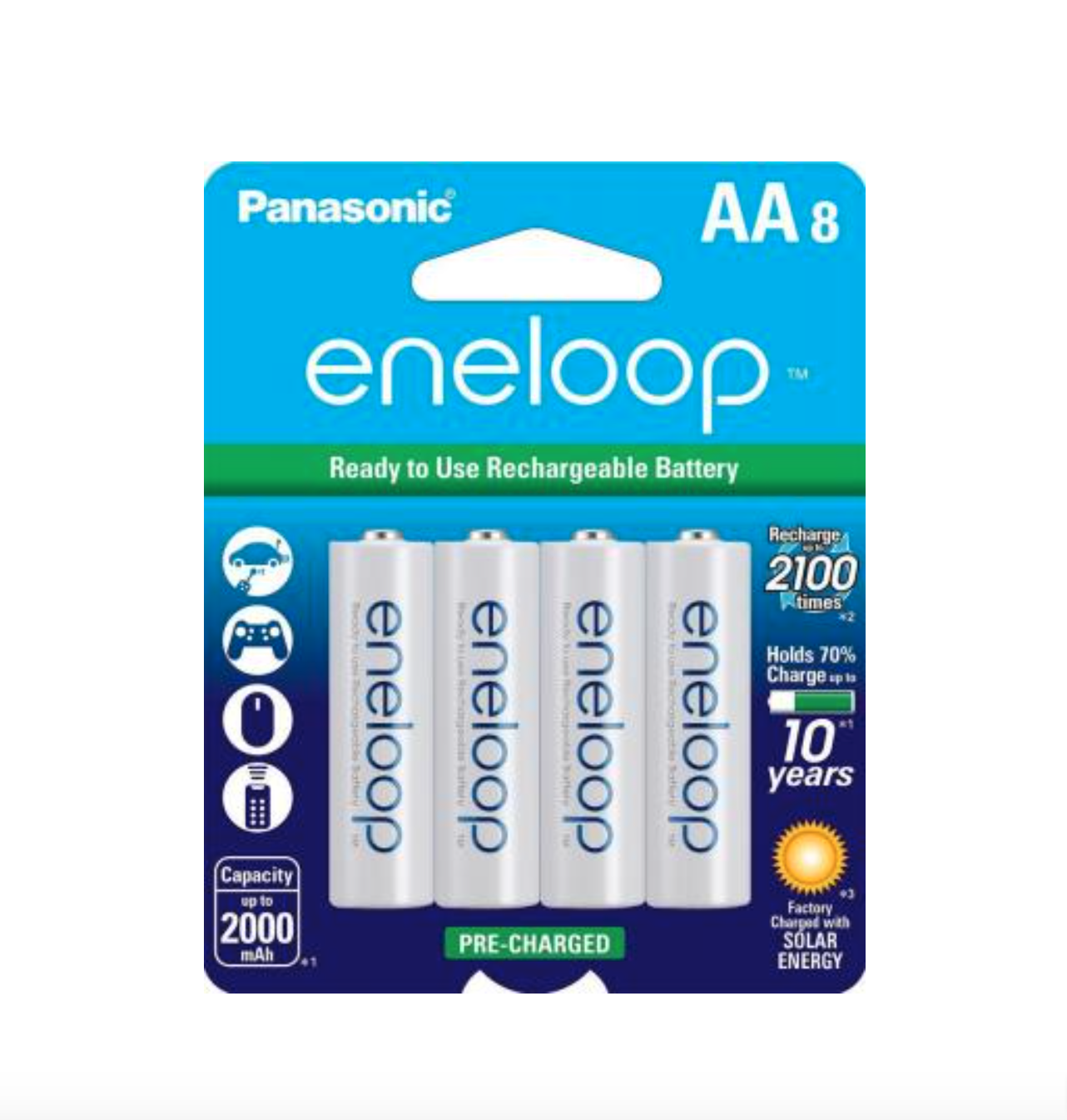 Panasonic Eneloop AA Rechargeable Battery 2 Pack