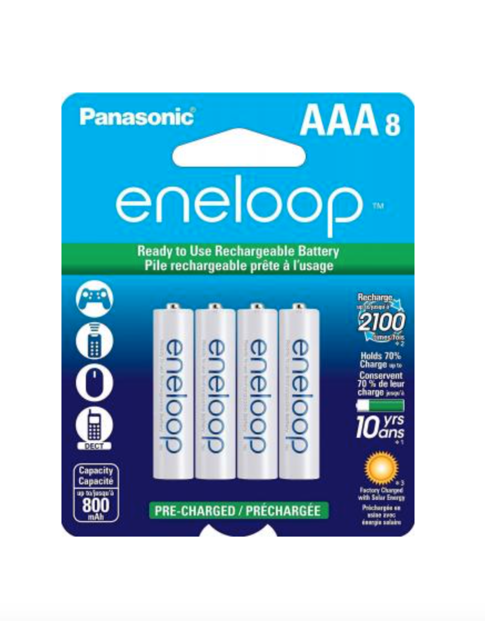 Depot Eco Eneloop AAA Pack of 8