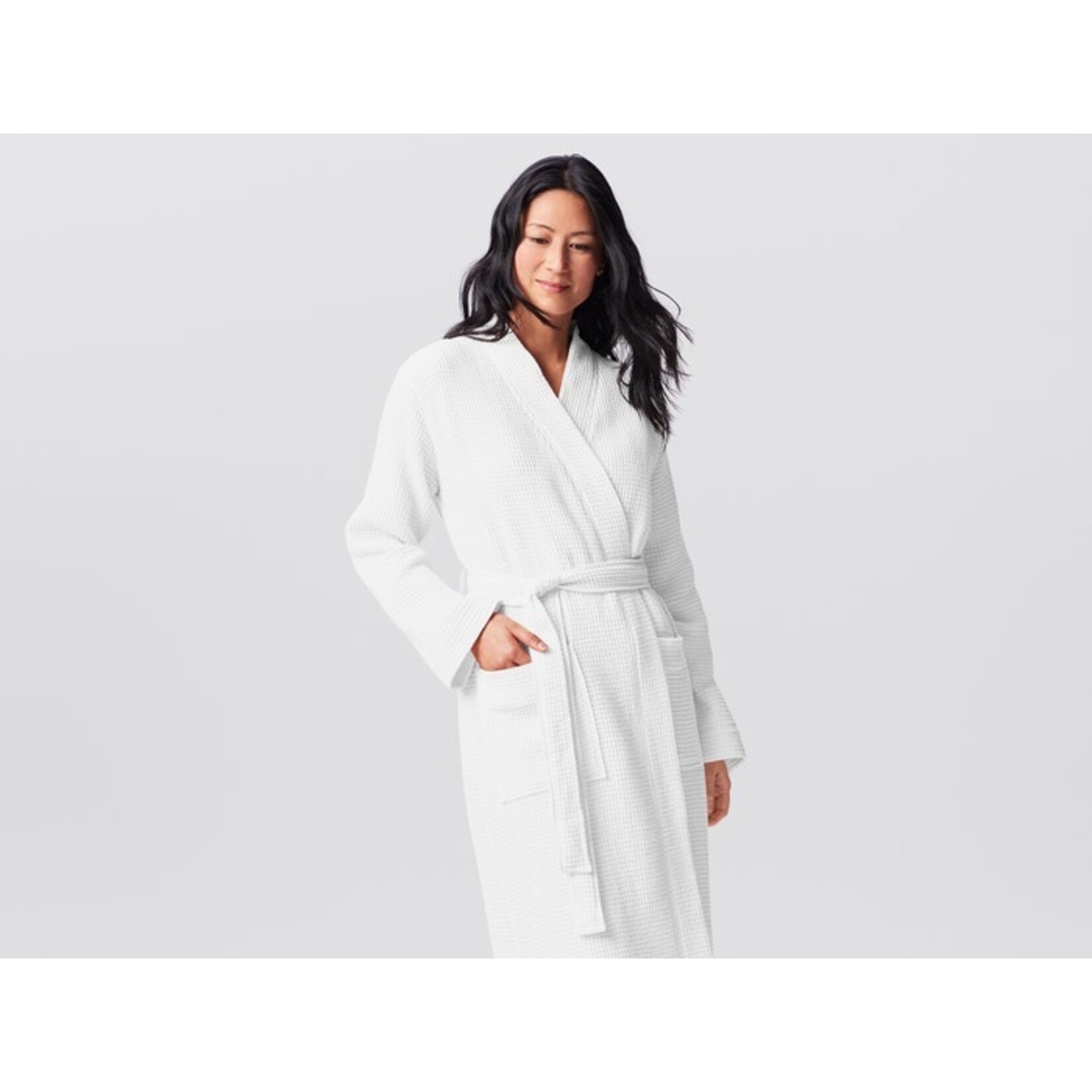 Waffle Robe White