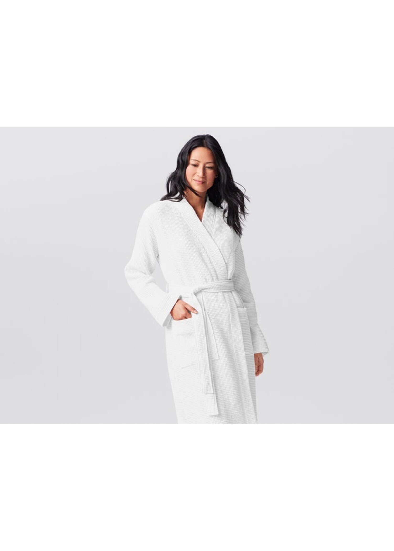 Waffle Robe White