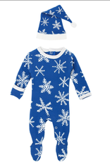 L'oved Baby Snow Ho Ho Footie & Hat Set Preemie