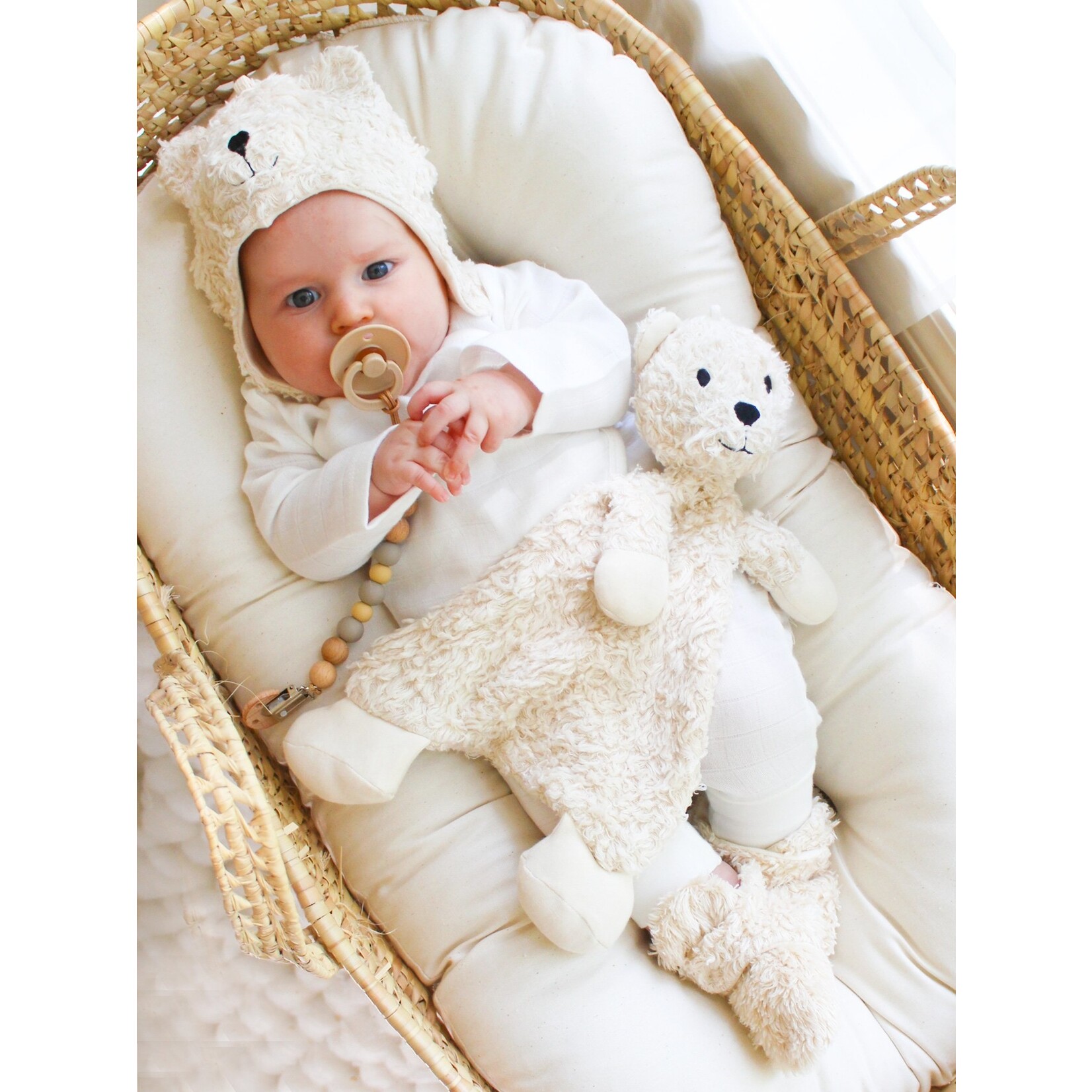 Sherpa Snuggle Flat Bear