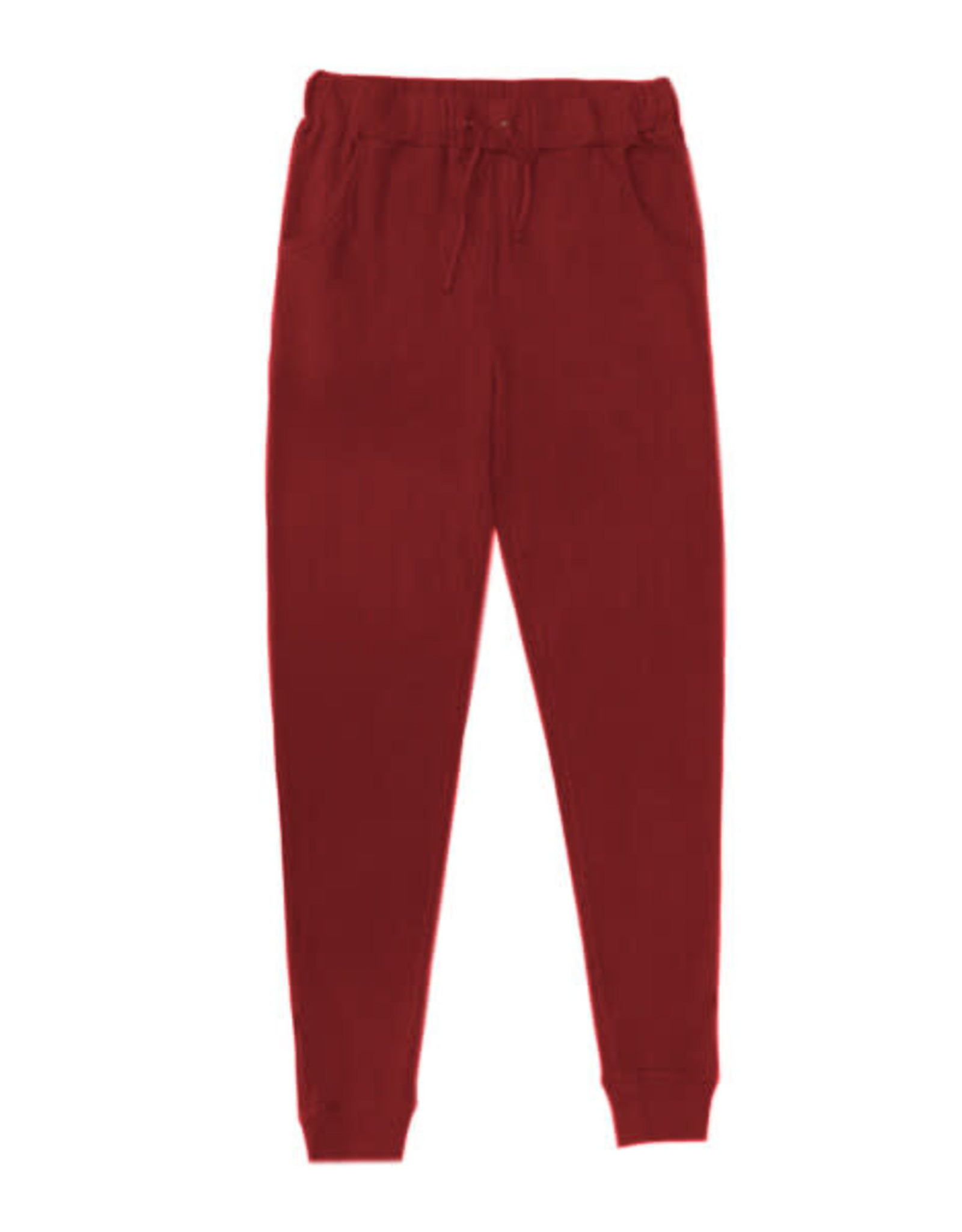 L'oved Baby Men's Thermal Pajama Set Crimson