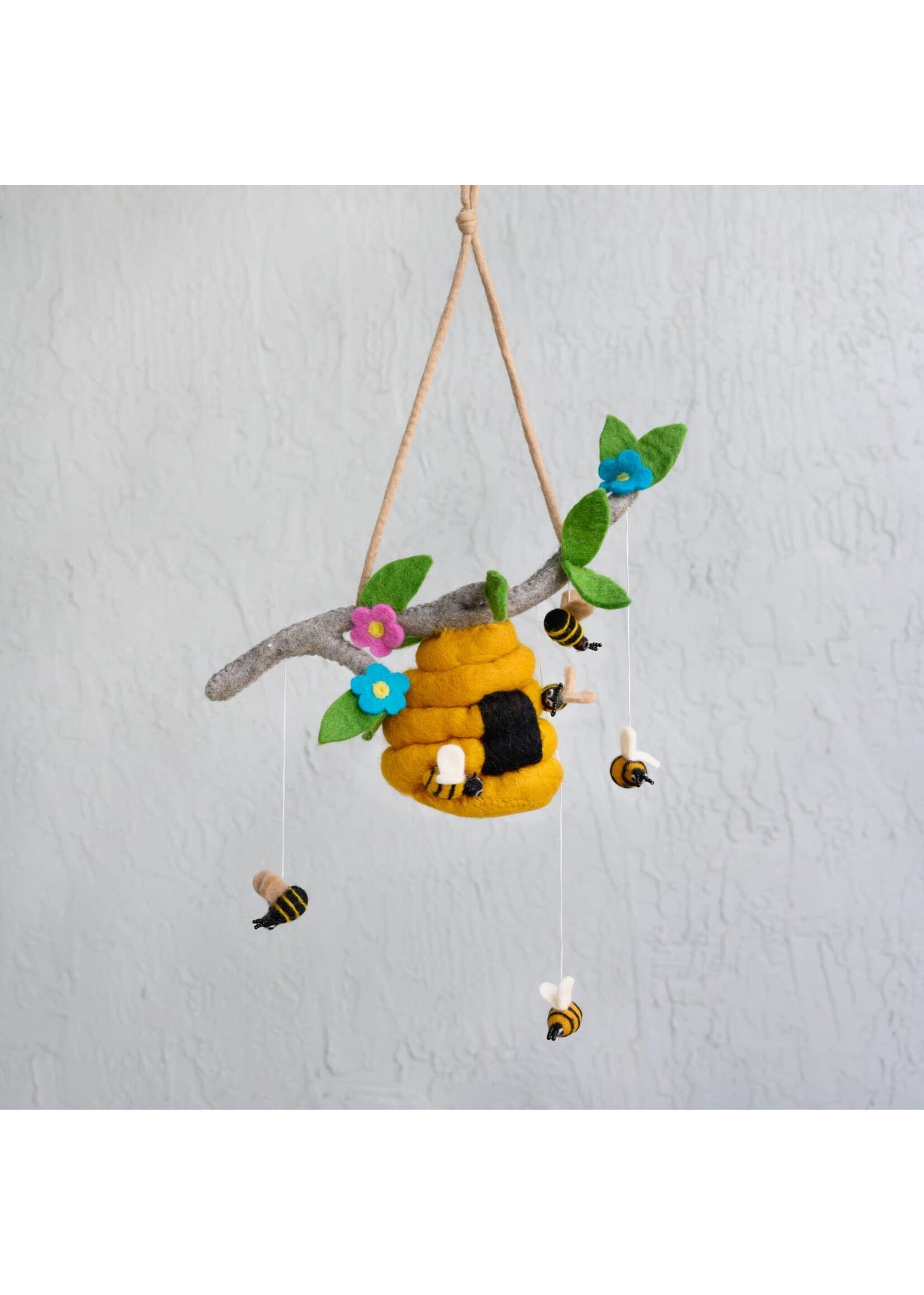 The Winding Road Wool Mobile - Bees