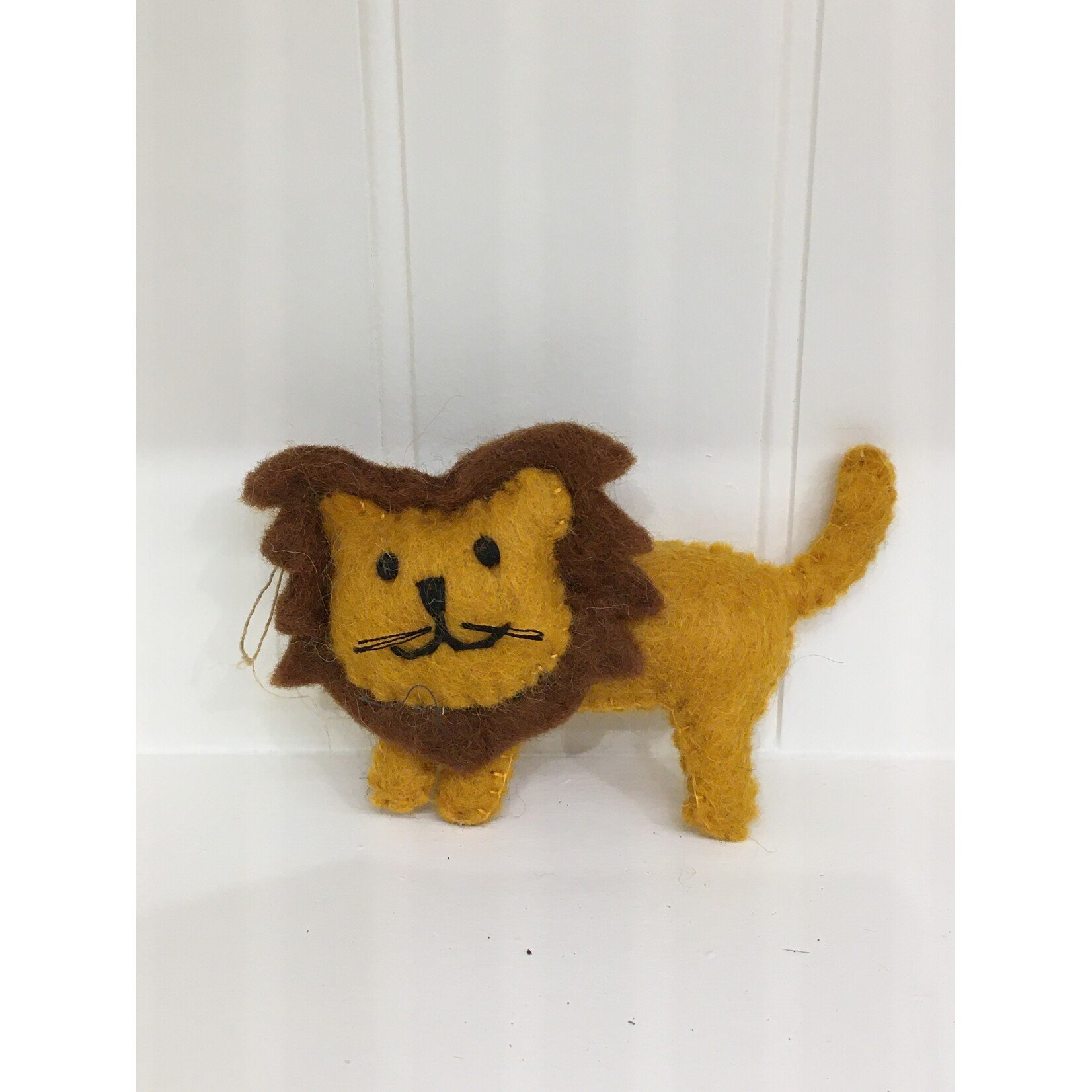 The Winding Road Wool Lion Ornament